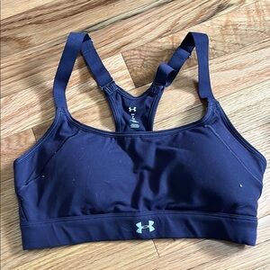 Under Armour dark purple Sports Bra Moisture-Wicking Racerback